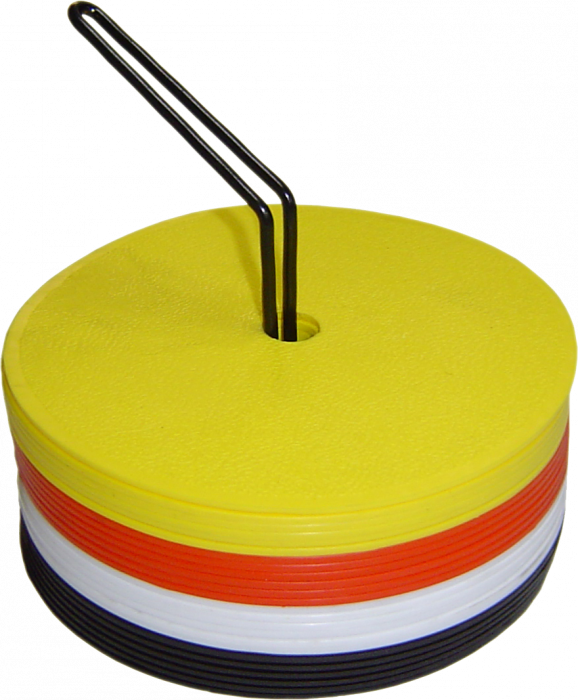 Sportyfied - Flat Marker Set With A Hole In The Middle - Yellow