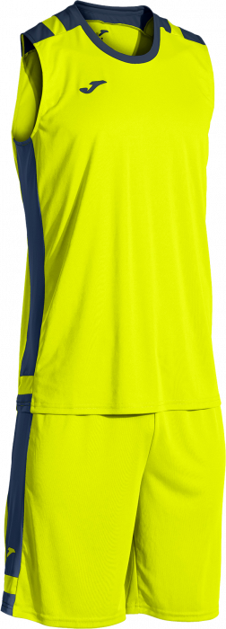 Joma - Lider Basketball Set - Lime Yellow & granatowy