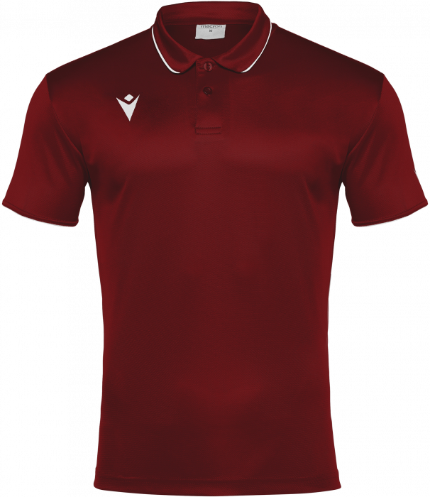 Macron - Draco Hero Polo - Cardinal & white