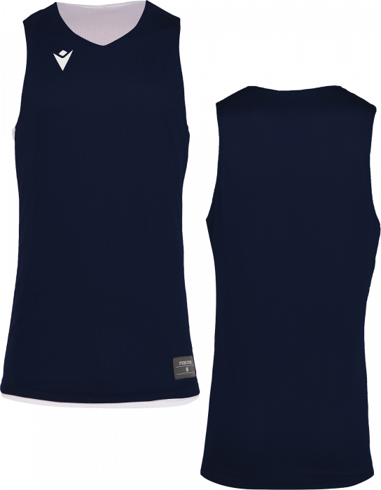 Macron - Propane Reversible Basketball Jersey - Navy & white